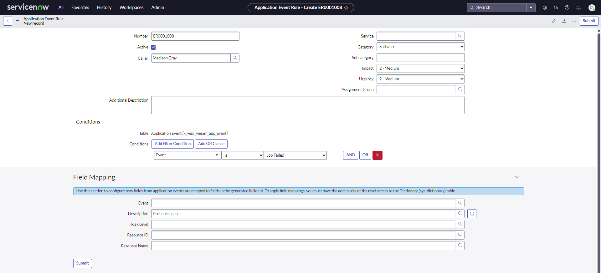 Managing Application Events