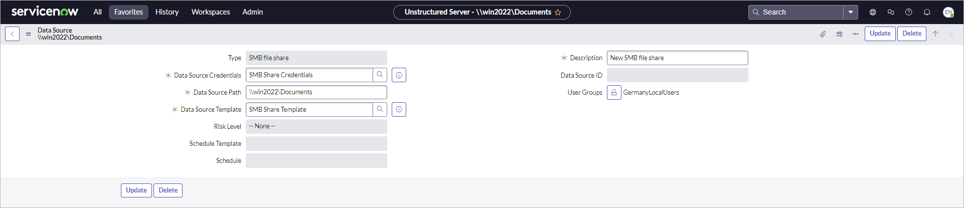 Managing Unstructured Data Sources