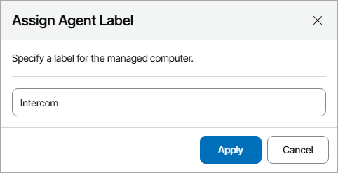 Assigning Agent Labels to Veeam Backup Agents