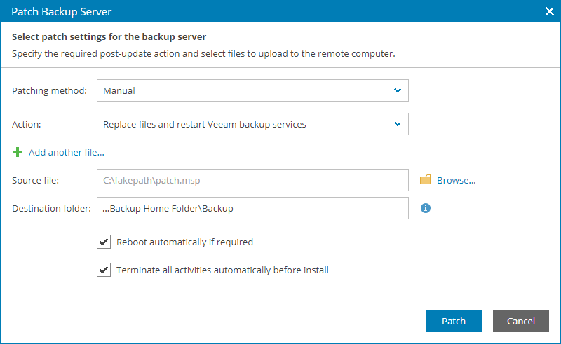 Applying Patches to Veeam Backup & Replication Servers