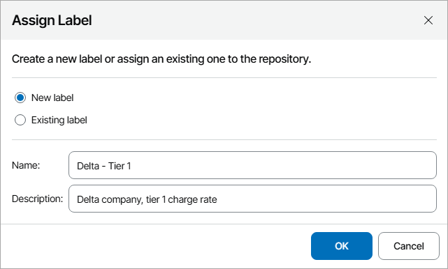 Managing Backup Repository Labels