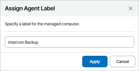 Assigning Agent Labels to Veeam Backup & Replication Servers