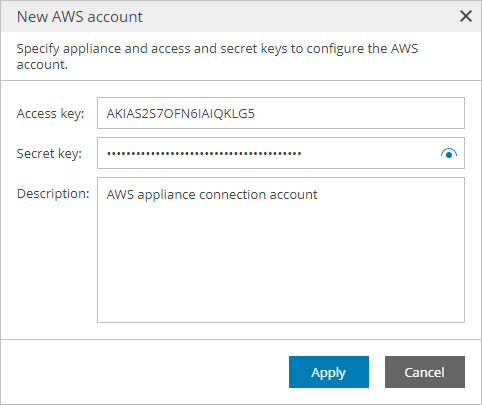 Adding Amazon Web Services Accounts
