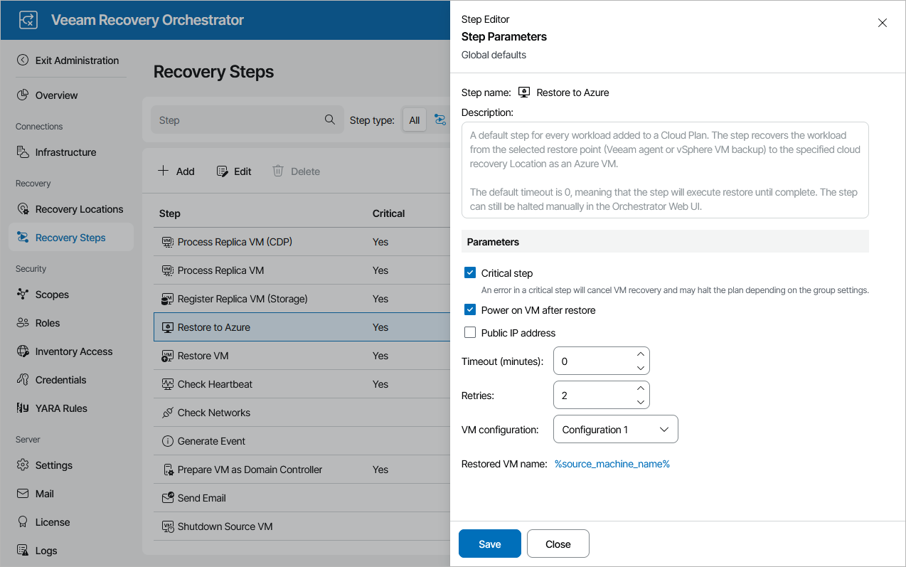 Configuring Parameter Settings