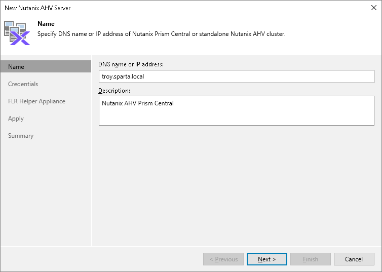 Step 2. Specify Cluster Domain Name or Address