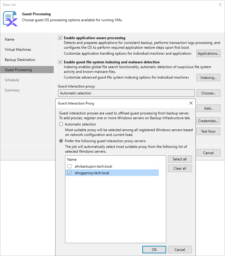 Step 5c. Choose Guest Interaction Proxy