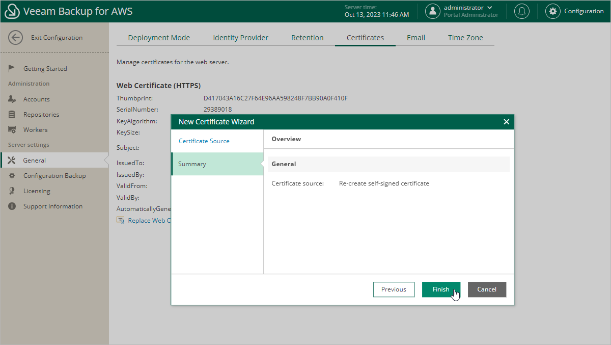 Replacing Security Certificates