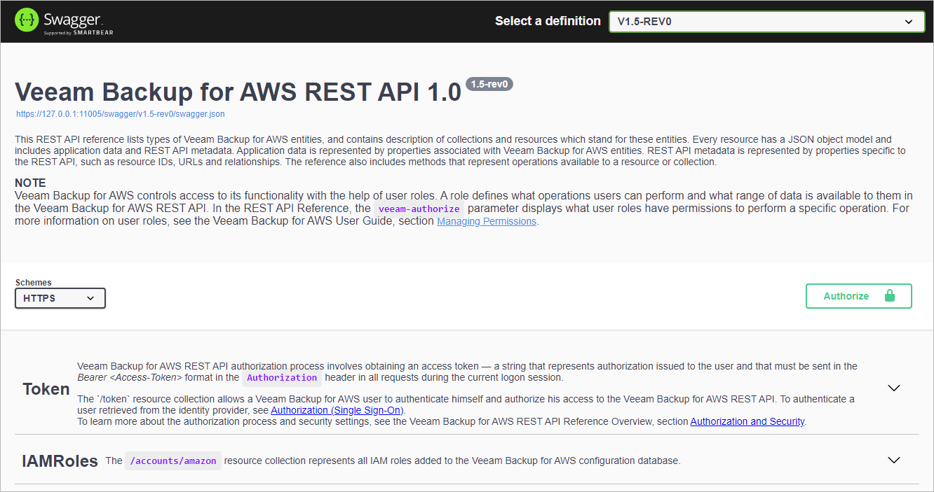 Welcome to the Veeam Backup for AWS REST API