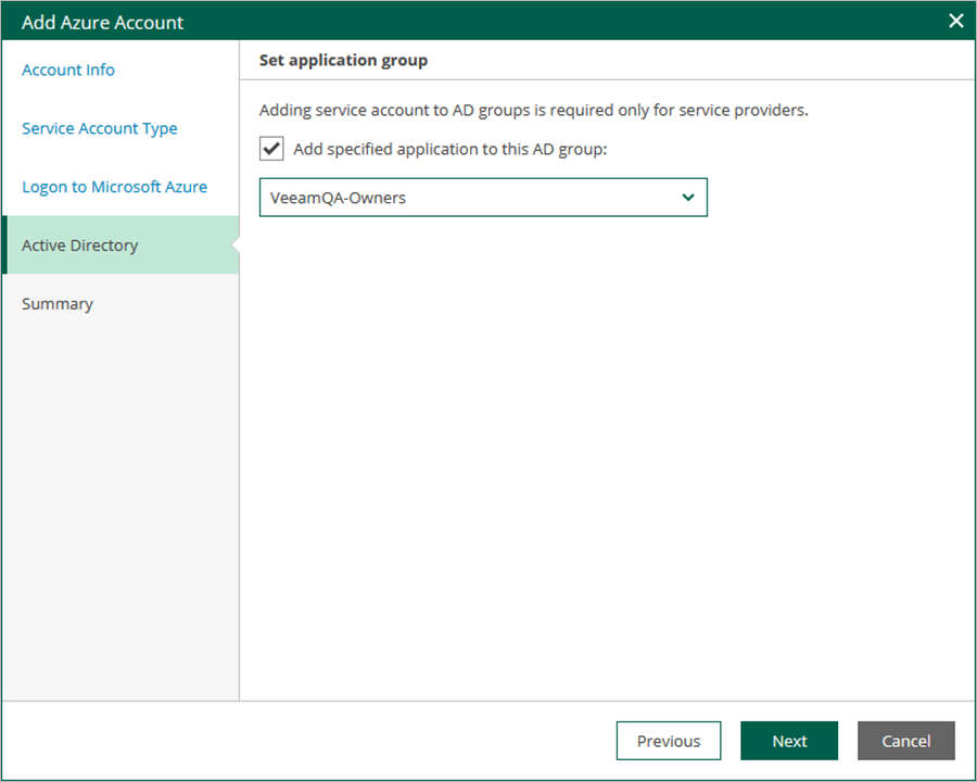 Step 4. Select Active Directory Group