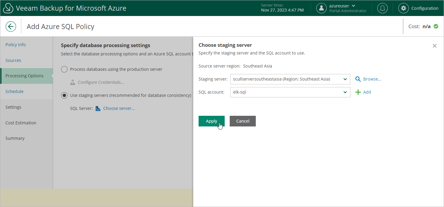 Step 4. Configure Processing Options