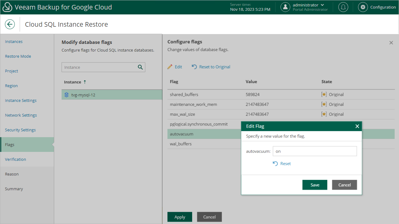 veeam user rights assignment