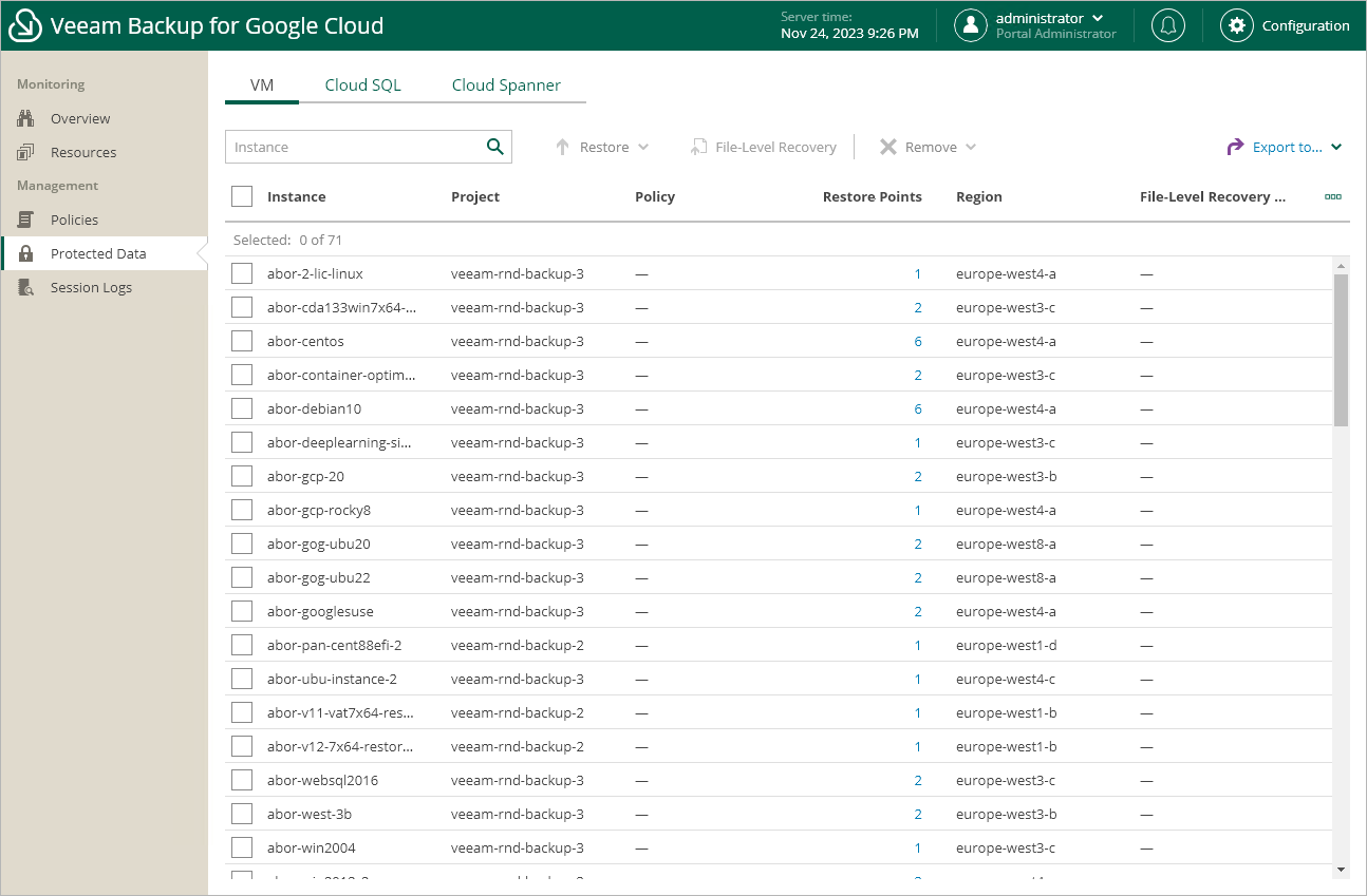 Viewing Protected Resources