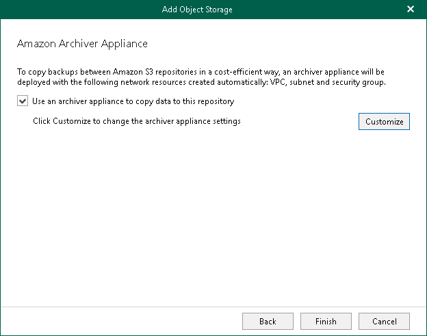 Configuring Amazon Archiver Appliance