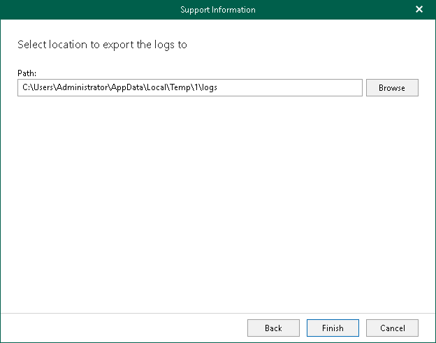 Exporting Log Files