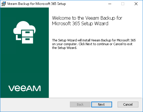 Installing Veeam Backup for Microsoft Office 365