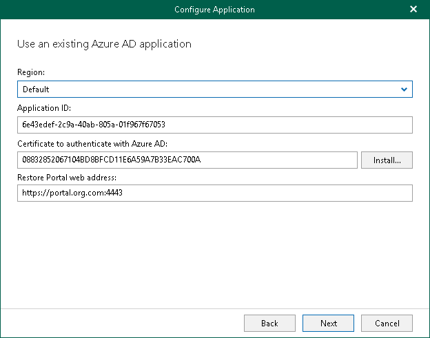 Configuring Azure AD Application