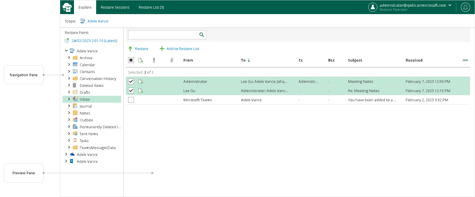 veeam user rights assignment