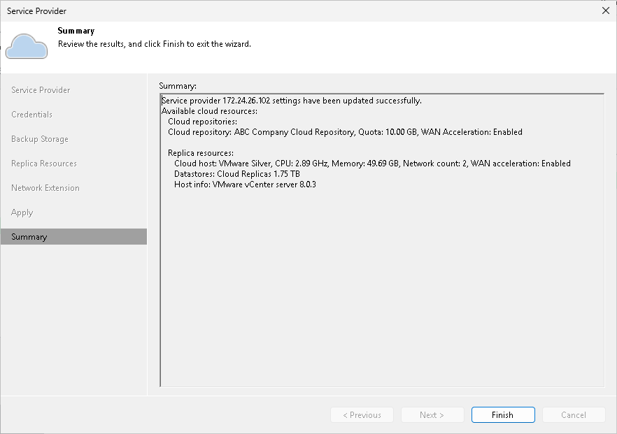 Step 8. Finish Working with Wizard