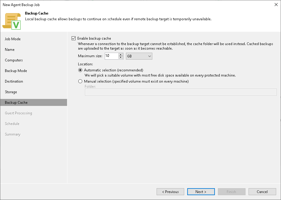Creating Veeam Agent Backup Jobs