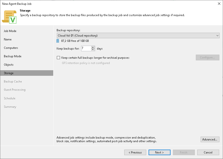 Creating Veeam Agent Backup Jobs