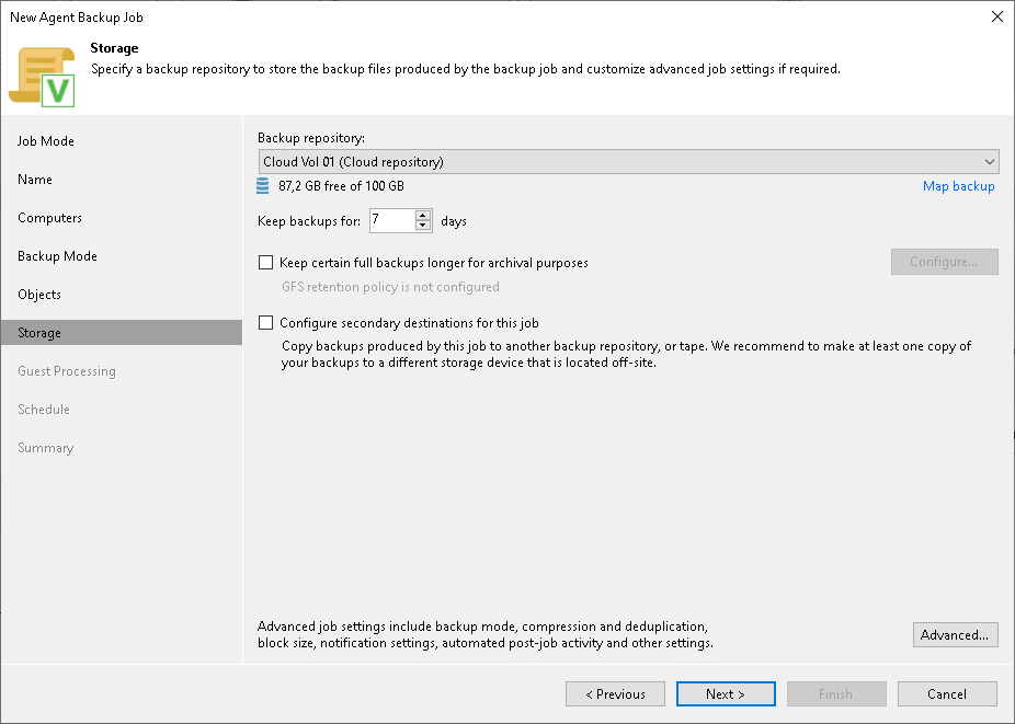 Creating Veeam Agent Backup Jobs
