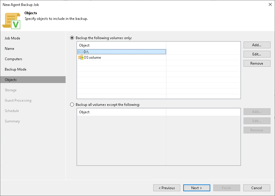Creating Veeam Agent Backup Jobs