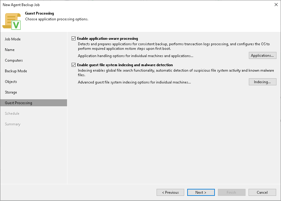 Creating Veeam Agent Backup Jobs