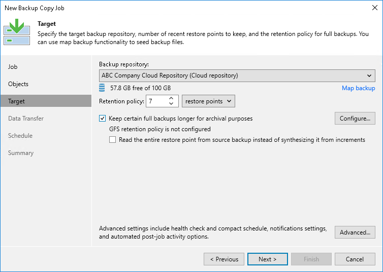 Creating Backup Copy Jobs