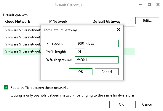 Managing Default Gateways