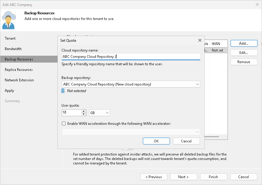 Moving Tenant Backups to Another Cloud Repository