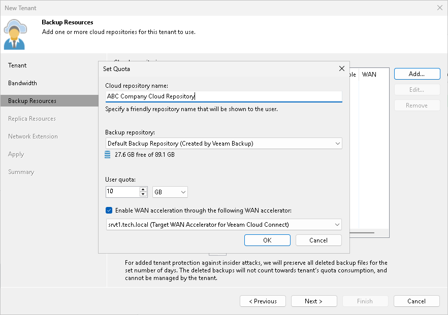 Configuring Target WAN Accelerators