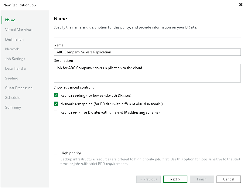 Creating Replication Jobs