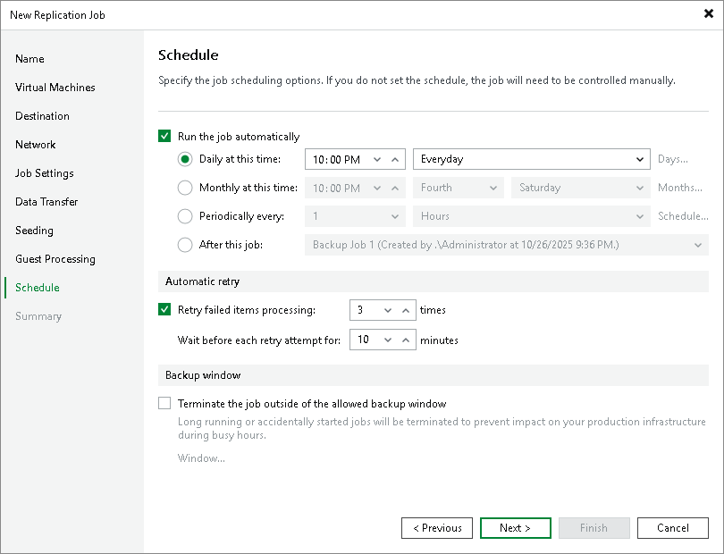 Creating Replication Jobs