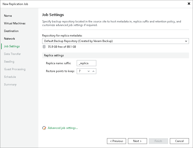 Creating Replication Jobs