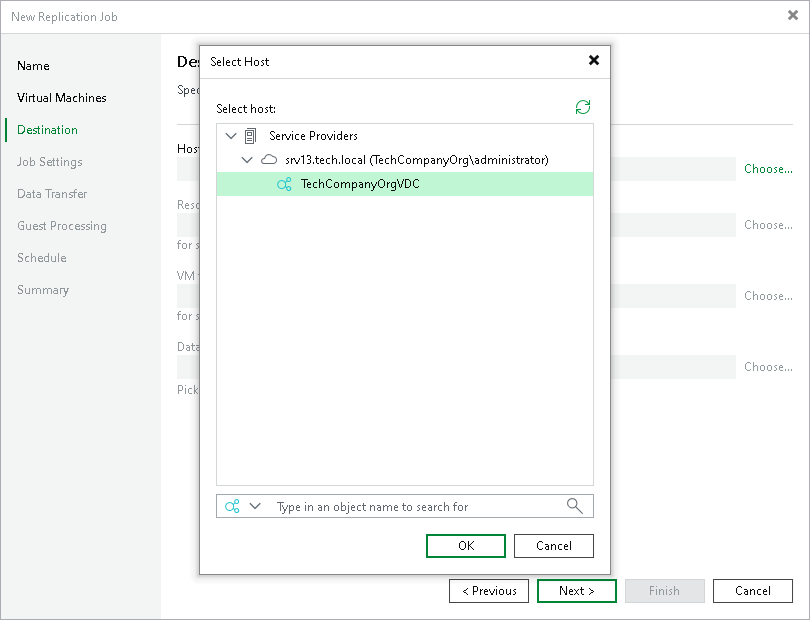 Creating Replication Jobs