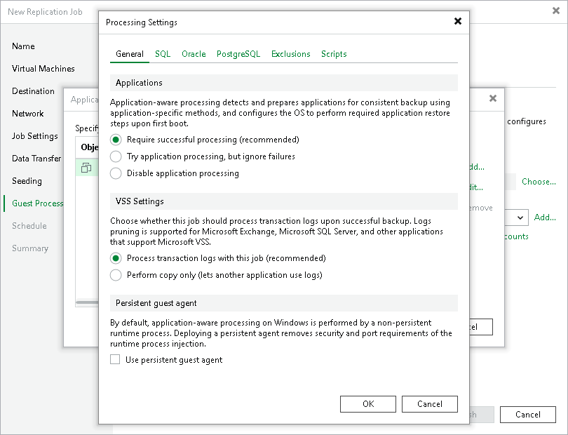 Creating Replication Jobs