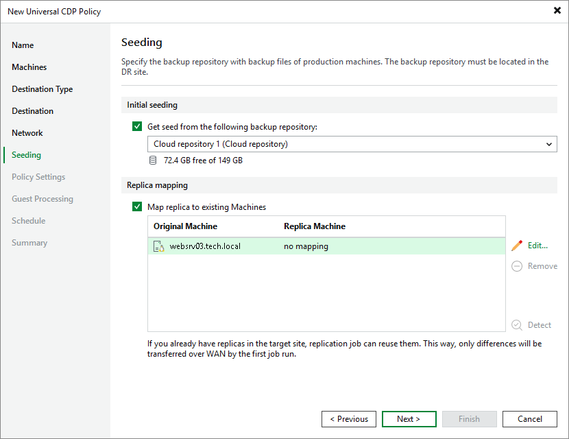 Creating Universal CDP Policies