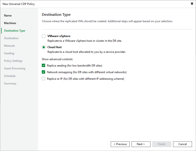 Creating Universal CDP Policies