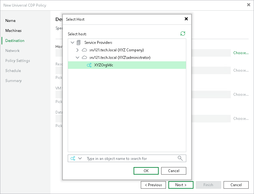 Creating Universal CDP Policies
