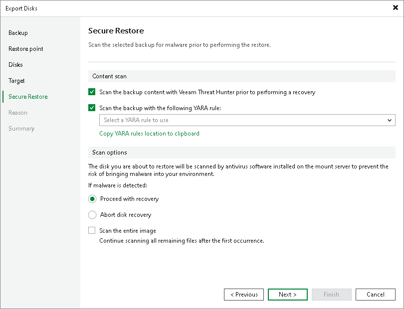 Exporting Disks from Veeam Agent Backups