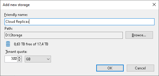 Step 4. Specify Storage Settings