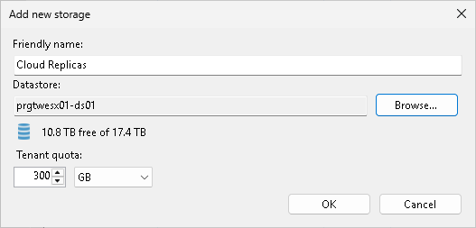 Step 4. Specify Storage Settings