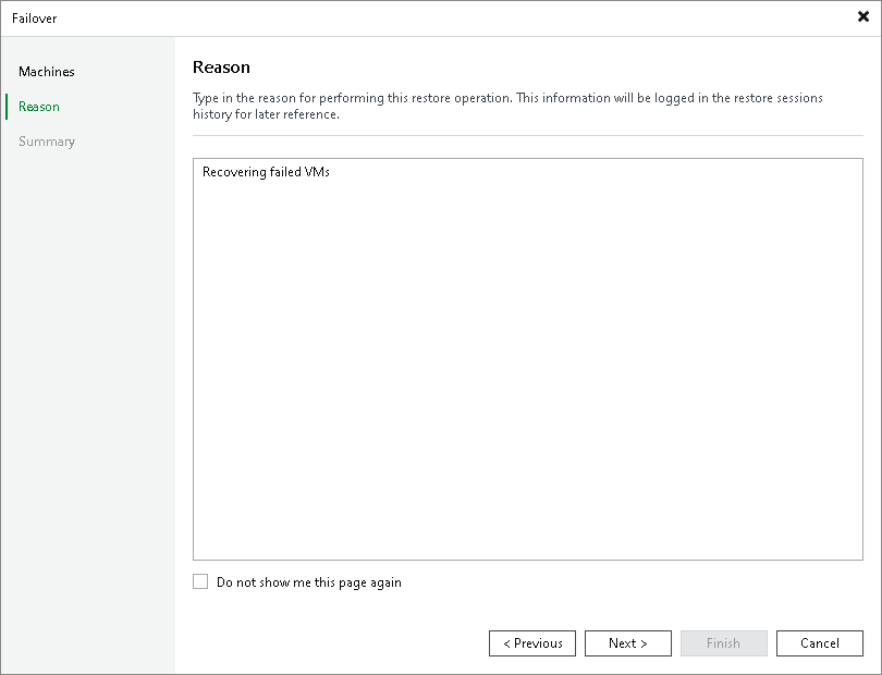 Performing Failover for CDP Replicas