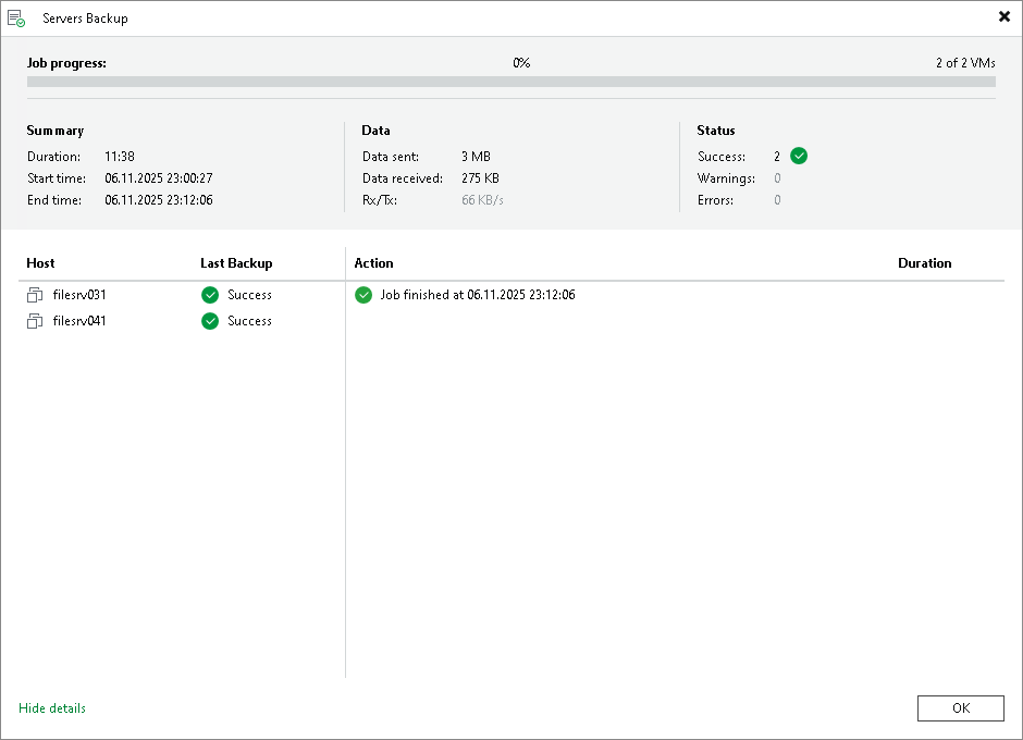 Viewing Real-Time Statistics