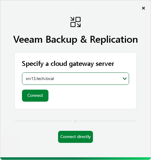 Step 2. Connect to SP Backup Server
