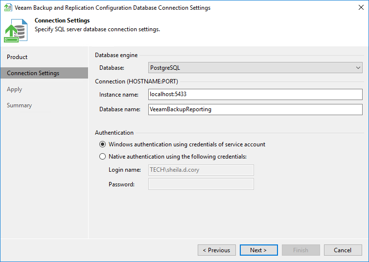 Step 3. Specify Connection Settings