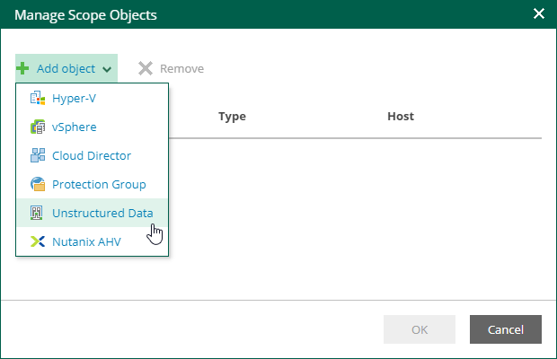 Configuring Restore Scope