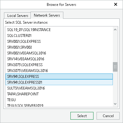 Browsing For Servers