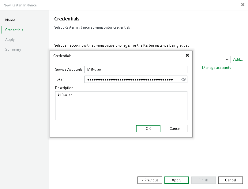 Step 3. Specify Credentials