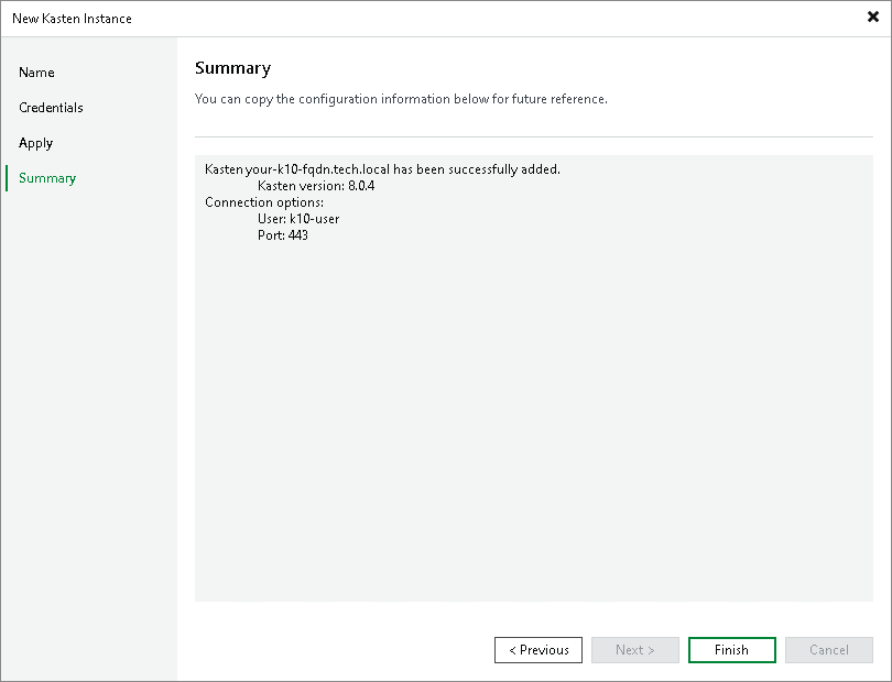Step 5. Finish Working with Wizard